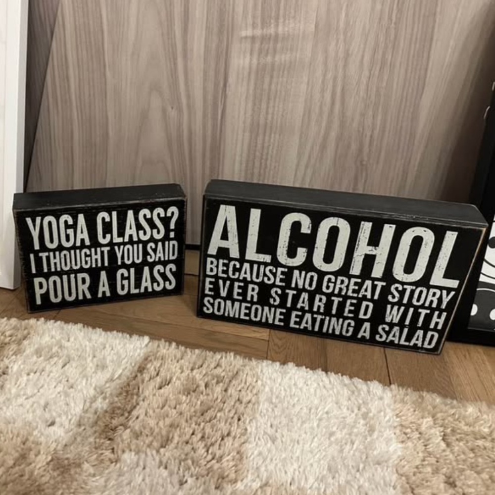Black and White Wall Decor Signs